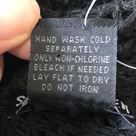 Steve Madden Women's Open Weave Short Sleeve Black Cover up OS Fits Most NWT - Picture 11 of 13